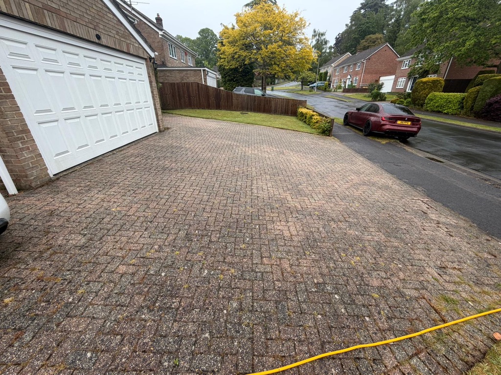 Block paved driveway